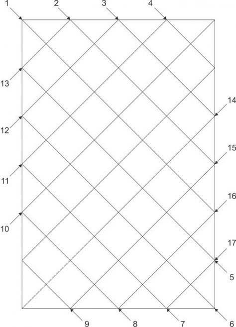 Diagonal Squares Quilt, Quilt Back Ideas Simple Patterns, Machine Quilting Designs For Squares, Machine Quilting Ideas For Squares, Quilting Designs For Rectangles, Quilting Lines Pattern, Diagonal Quilting Lines, Quilt Stitching Patterns Straight Lines, Straight Line Quilting Ideas Simple