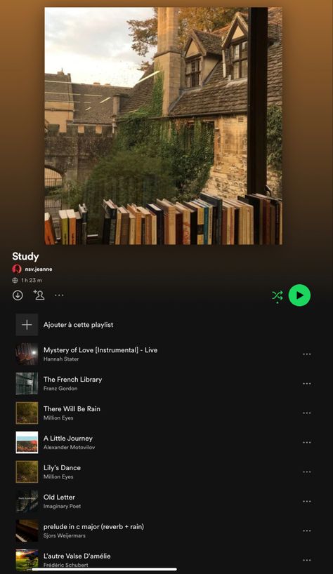 Studying Songs Playlist, Studying Playlist Spotify, Best Spotify Playlists For Studying, Music Playlist For Reading Books, Studying Music Playlist, Study Songs Playlist Spotify, Spotify Motivation Playlist, Songs To Listen When Studying, Romantizing School Playlist