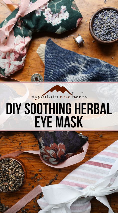 How To Make An Eye Pillow, Meditation Eye Pillow Diy, Diy Heated Eye Mask, Herbal Eye Pillow, Aromatherapy Eye Pillow, Eye Pillows Diy, Aromatherapy Eye Pillow Diy, Diy Migraine Mask, Sewing Eye Mask