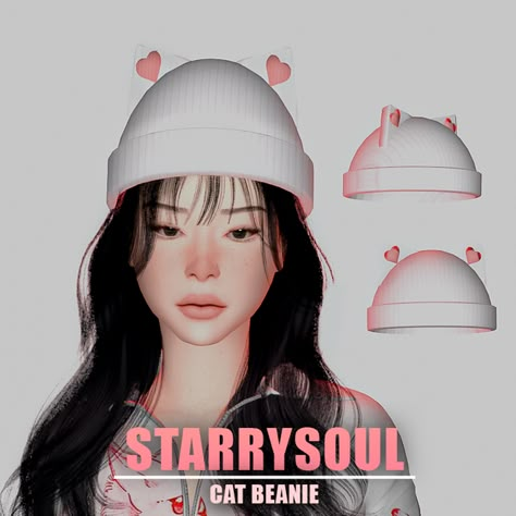 Cat Beanie ✮ | Patreon Sims 4 Urban Cc, Sims 4 Cc Shopping, Sims 4 Urban, Royal Accessories, Sims 4 Royal, Layered Outfits, Cc Shopping, Cat Beanie, Cc Beanie