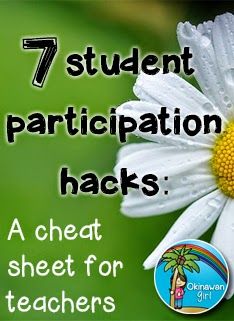 7 Student Participation Hacks: A Cheat Sheet for Teachers | Who's Who and Who's New blog Teacher Advice, Classroom Hacks, Upper Elementary Math, Instructional Coaching, Who's Who, Classroom Behavior, Teaching Middle School, School Related, Teacher Tools