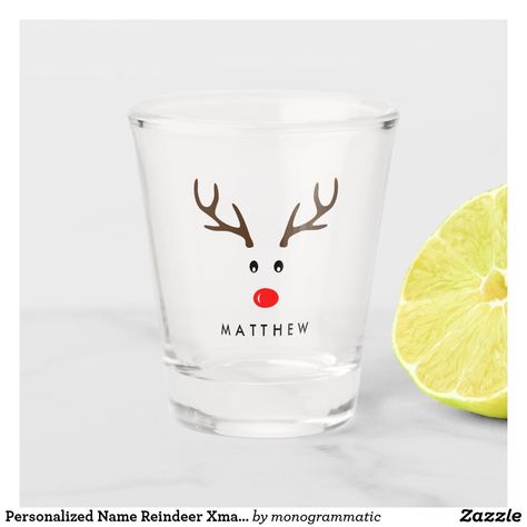 Christmas Shot Glasses, Christmas Shots, Christmas Wine Glasses, Reindeer Christmas, Christmas Wine, Xmas Holidays, Christmas Card Holders, Shot Glasses, Christmas Photo Cards