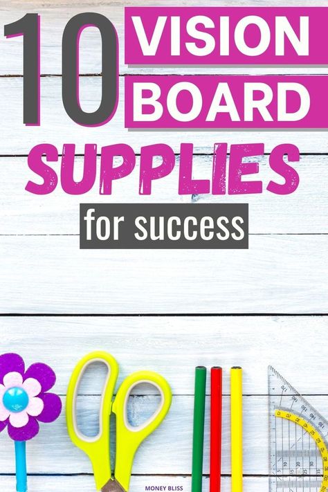 Vision Board Ideas Money, Vision Board List, Vision Board Supply List, Vision Board Materials, Dream Money, Vision Board Supplies, Success Board, Vision Board Workshop, Work Vision Board