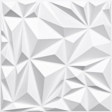 STICKGOO 3D Wall Panels Diamond for Interior Wall Decor, 19.7" x 19.7" White 3D Textured Wall Panels, Paintable 3D Wall Decor Covering Panels for Living Room Bedroom 3d Panel Texture, 3d Textured Wall Panels, Textured Wall Panels, 3d Panel, 3d Wall Decor, 3d Panels, Interior Wall Decor, 3d Wall Panels, Textured Wall