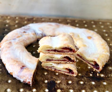 Homemade Danish Kringle – Rumbly in my Tumbly Cherry Kringle Recipe, Almond Kringle Recipe, Kringle Pastry, Kringle Recipe, Homemade Danish, Danish Kringle, Sour Cherry Jam, Danish Recipes, Homemade Cherry Pies