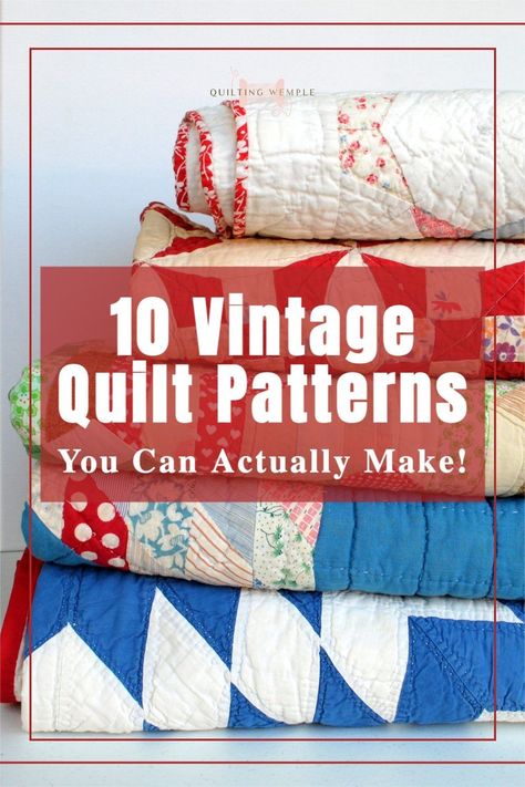 Historical Quilts Walmart, 1940s Quilt Patterns, Quilt Patterns From 1800s, Vintage Quilts 1930s Patterns, Old Style Quilts, 30's Quilts Patterns, Reproduction Quilt Patterns, Difficult Quilt Patterns, Heritage Quilt Pattern