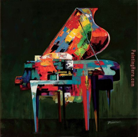 Piano Coloratura Art Painting Painted Pianos, Piano Art, Art Musical, Jazz Art, Art Paintings For Sale, Musical Art, Grand Piano, Pics Art, Art Music