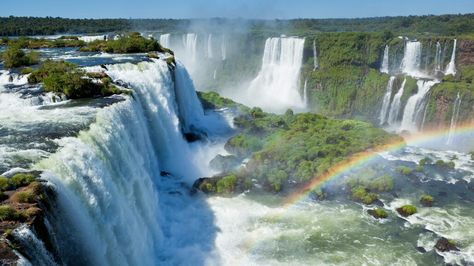 Argentina National Park Illustration, Iguazu Waterfalls, Park Illustration, Lake Titicaca, Iguazu Falls, Nature Architecture, Argentina Travel, Galapagos Islands, Unesco World Heritage