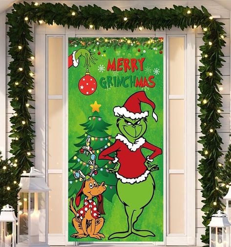 Check out what I'm selling. Grinchmas Christmas Decorations Christmas Decor Merry Grinchmas Door Cover Xmas: Get up to $30 off* when you use my code CEBYDQ to sign up for Mercari. *Terms apply #mercari Grinch Stuff, Grinch Decorations, Christmas Door Decoration, Grinch Christmas Decorations, Welcome Banner, Grinch Stole Christmas, Christmas Banners, Xmas Party, Grinch Christmas