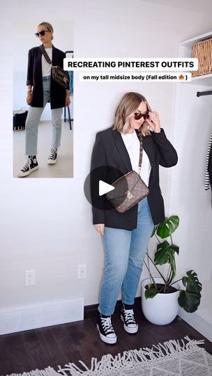 Tall Midsize, Converse Platform Black, Recreating Pinterest Outfits, Oversized Blazer Outfit, Pinterest Outfits, Oversized Blazer, Style Mistakes, Outfit Idea, Fall Outfit