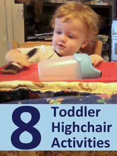 Keeping your Seated Toddler Happy and Engaged - 8 Activities High Chair Activities, Highchair Activities, Quiet Toddler Activities, Toddler High Chair, Baby High Chair, Tot School, Games For Toddlers, Toddler Play, Busy Toddler