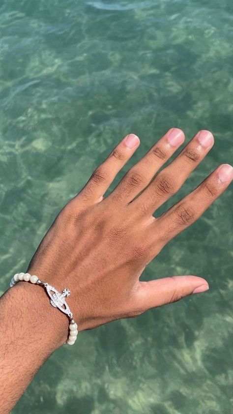 Clean Boy Aesthetic, Mens Manicure, Men Skin Care Routine, Mens Nails, Dark Skin Men, Cute Black Guys, Boy Aesthetic, Male Hands, The Perfect Guy