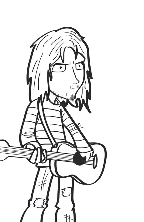 Kurt Cobain Sign Drawing, Drawing Easy, Free Coloring Pages, Kurt Cobain, Nirvana, Easy Drawings, Google Images, Metallica, Coloring Pages