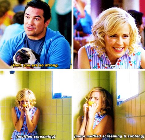 Maria Bamford & Dean Cain in Lady Dynamite Lady Dynamite, Maria Bamford, Dean Cain, Funny Shows, Dream Aesthetic, Inspirational People, Tumblr Posts, In The Heart, Role Models