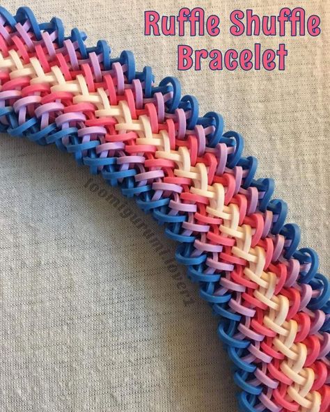 Loom Bands Instructions, Loom Band Patterns Instructions, Loom Band Charms, Loom Bands Tutorial, Loom Band Patterns, Rainbow Loom Bracelets Easy, Rainbow Loom Tutorials, Loom Band Bracelets, Rubber Band Crafts