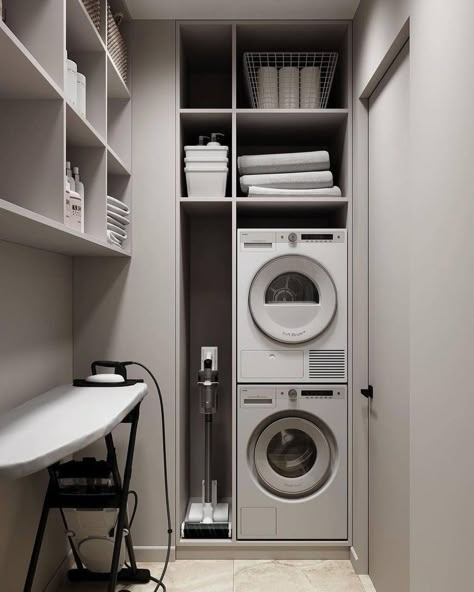 Chic Bedroom Design, Stylish Laundry Room, Bilik Air, Modern Laundry, Laundry Room Layouts, Laundry Design, Modern Laundry Rooms, Laundry Room Inspiration, Laundry Room Remodel