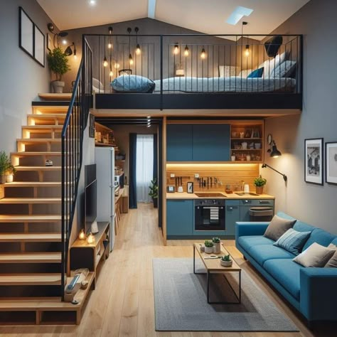 Tiny Loft, Loft House Design, Tiny House Luxury, Mini Loft, Tiny House Interior Design, Tiny House Loft, House Loft, Tiny House Community, Best Tiny House