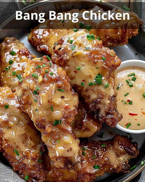 Bang Bang Chicken, Chicken Tenderloin Recipes, Baked Ribs, Chicken Tenderloins, Popcorn Chicken, Turkey Dishes, Asian Chicken, Boneless Skinless Chicken, Breaded Chicken