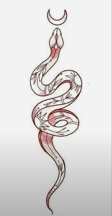 Snake Drawing On Leg, Patterned Snake Tattoo, Snake Drawing Sketches Easy, Art Sketches Snake, Snake Simple Drawing, How To Draw A Snake Step By Step Easy, Simple Snake Drawing, Hog Nose Snake Drawing, Snake Painting Easy