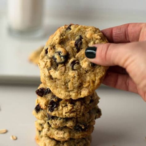 Healthy Almond Flour Oatmeal Raisin Cookies Recipe - Fit Mama Real Food Almond Flour Oatmeal, Healthy Oatmeal Raisin Cookies, Cookies With Almond Flour, Oatmeal Raisin Cookies Recipe, Healthy Cookie Recipe, Oatmeal Raisin Cookies Healthy, Raisin Cookies Recipe, Raisin Cookie Recipe, Ceramic Bakeware Set