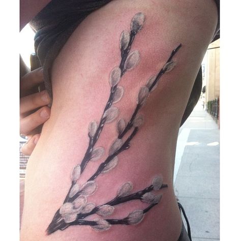 Willow Tattoo, Lucky Tattoo, Timeless Tattoo, Branch Tattoo, Watercolor Tattoo Flower, Flower Branch, Flower Tattoos, Tattoos And Piercings, Small Tattoos