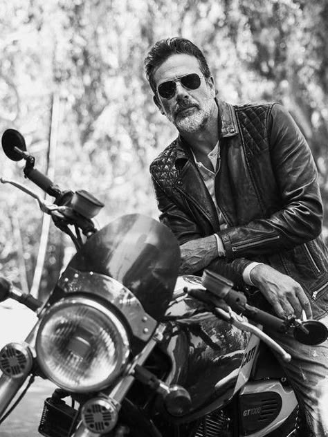 Leather Jewelry and Motorcycle - The New Trend BY SEVEN50 Jeffrey Dean Morgan Negan, Biker Photography, Biker Photoshoot, Motorcycle Photography, Imaginary Boyfriend, Bike Photoshoot, Chandler Riggs, Jeffrey Dean, Tyler Hoechlin