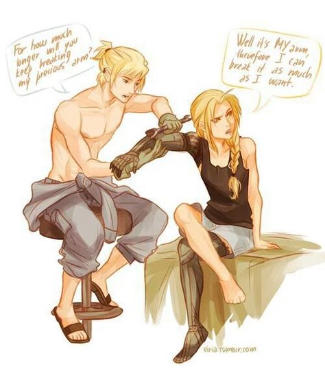 Gender swap winry and ed Fma Genderbend, Ed Elric, Ed And Winry, Image Couple, Full Metal Alchemist, Alphonse Elric, Hxh Characters, Edward Elric, Maid Sama