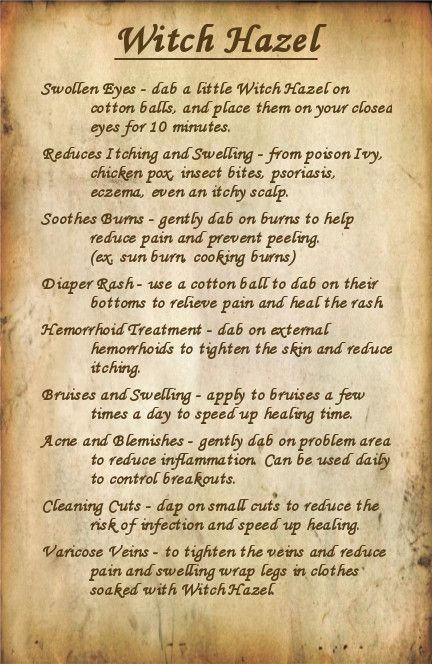 Uses For Witch Hazel, Witch Hazel Uses, Healthy Hacks, Natural Healing Remedies, Cold Home Remedies, Astringent, Homemade Remedies, Natural Diy, Natural Health Remedies