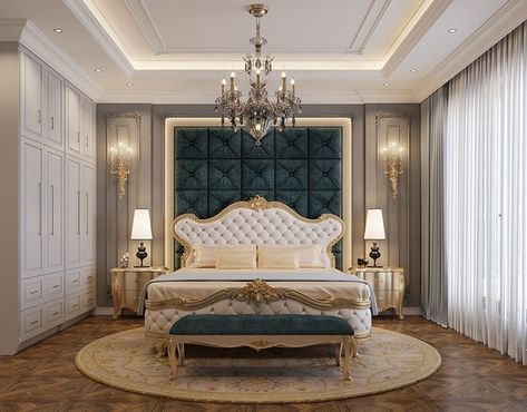 Classic Bedroom Interior, Classic Bedroom Design, Royal Bedroom, Villa Apartment, Luxury Bedroom Decor, Luxurious Bedroom, Classic Bedroom, Bedroom Furniture Design, Hotel Resort