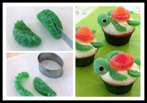 Turtle Cupcakes, Dory Party, Nemo Party, Turtle Party, Finding Dory, Finding Nemo, Cupcake Ideas, Cup Cakes, Cakes And Cupcakes