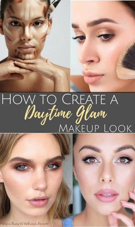 How to Create a Daytime glam Daytime Makeup Tutorial, Daytime Eye Makeup, Daytime Glam, Acrylic Makeup Organizer, Daytime Makeup, Foundation Contouring, Korean Makeup Tutorials, Face Home, Glam Makeup Look