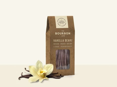 Vanilla Packaging Design, Vanilla Packaging, Farm Packaging, Vanilla Logo, Sugar Packaging, Minimalistic Logo, Tea Packaging Design, Vanilla Beans, Design Label