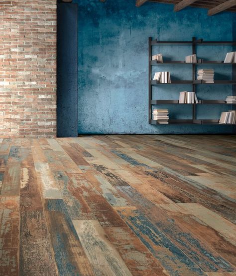 Colorart: wood effect stoneware | Ceramica Sant'Agostino Wooden Tiles Flooring, Wood Grain Tile, Porcelain Wood Tile, Modern Flooring, Wooden Tile, Flooring Trends, Commercial Flooring, Living Room Flooring, Room Flooring