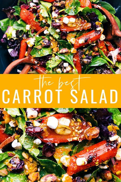 Chopped Carrot Salad, Roasted Carrot And Avocado Salad, Easter Carrot Salad, Roasted Carrots Salad, Roasted Carrot Salad Recipes, Smashed Carrot Salad, Mediterranean Carrot Salad, Roast Carrot Salad, Roasted Veggies Salad