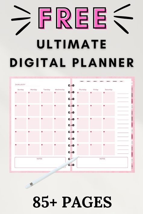 Free Digital Planner for 2024 studentplannerorganization #productivityplanner #cuteplanner👌🏿 Free Digital Planner, Budget Planner Free, Free Planner Templates, Weekly Budget Planner, Samsung Notes, Planner Writing, Monthly Planner Template, Budget Planner Template, Budget Planner Printable