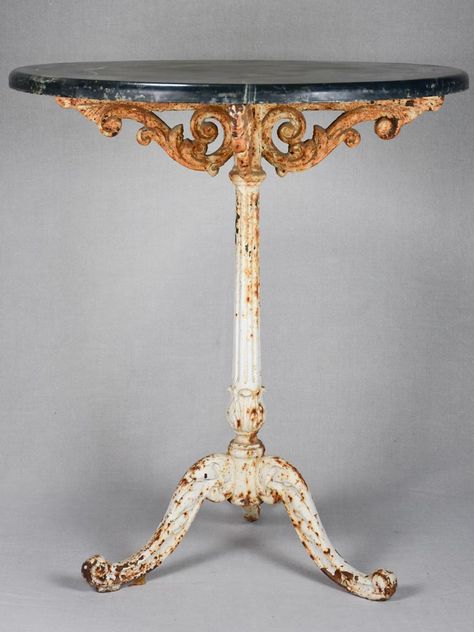 Marble top side table