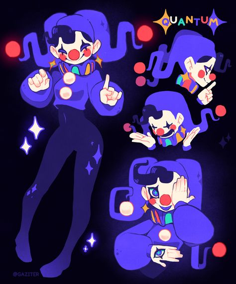 Clown Oc Reference, Clown Oc Art Inspiration, Cute Clown Drawing Aesthetic, Cute Clown Character Design, Clowncore Character Design, Clown Illustration, Cute Clown, Character References, Art Tutorials Drawing