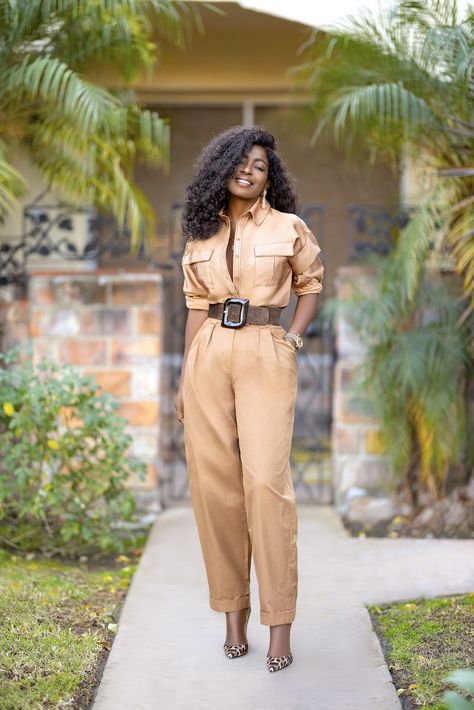 Short Sleeve Kimono Outfits, Shirt Jumpsuit, Pegged Pants Outfit, Fall Workwear High-waisted Jumpsuits And Rompers, Elegant Yellow Jumpsuits For Workwear, Animal Skin Jumpsuit Styles, Chic Fitted Leopard Print Jumpsuits And Rompers, Chic Fitted Leopard Print Jumpsuit, High Waisted Pants Outfit