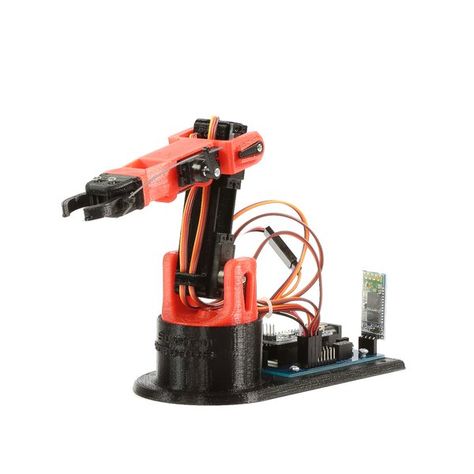 A Fully 3D Printed Arduino Robot Arm for STEM Education Robotic Arm Diy, Arduino Robot Arm, Robot Gripper, 3d Printed Robot, 3d Printing Toys, Arduino Robot, Robotic Arm, Modeling Techniques, 3d Printing Projects