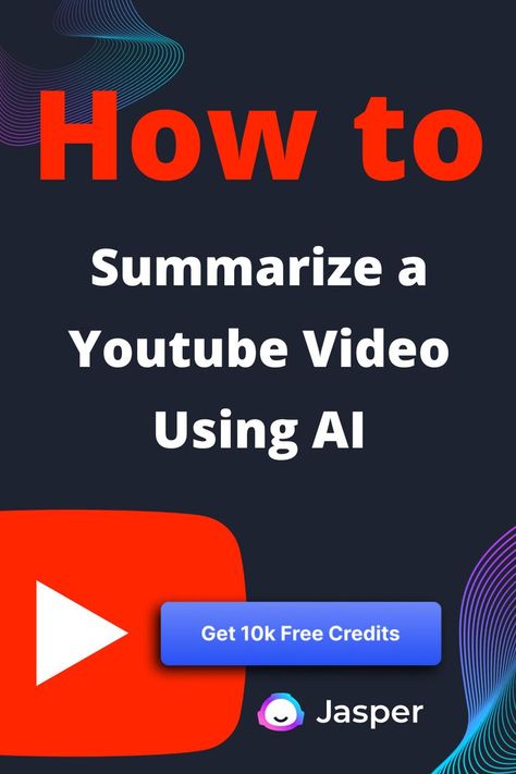 How To Summarize a Youtube Video Using Jasper AI Artificial intelligence How To Summarize, Youtube Vedio, Welcome On Board, Video Script, Text Generator, Free Facebook, Writing Process, More More, The Script