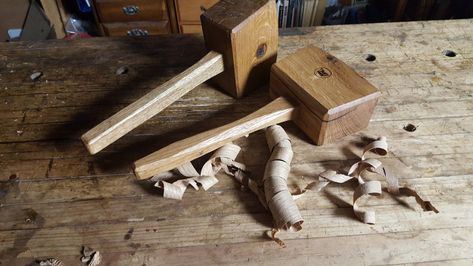 How to Make a Traditional Joiners Mallet : 9 Steps (with Pictures) - Instructables Firewood Tools, Joiners Mallet, Woodworking Mallet, Wood Workshop, Wooden Mallet, Japanese Tools, Hand Plane, Woodwork Projects, Woodworking For Kids