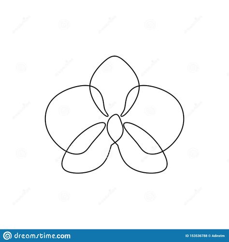 Orchid Outline, Orchid Drawing, Tropical Flower, Orchid Flower, Logo Ideas, Wire Art, Icon Font, Tropical Flowers, Flower Making