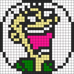 Ed Jawbreaker (from Ed, Edd and Eddy) perler bead pattern Ed Edd And Eddy Perler Beads, Ed Edd Eddy, Ed Edd And Eddy, Easy Perler Bead Patterns, Graph Patterns, Graph Paper Drawings, Kandi Ideas, Perler Ideas, Beads Pattern