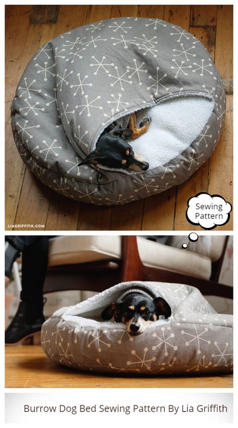 Burrow Dog Bed Diy, Clothes For Dogs Diy Free Pattern, Sewing Pet Bed, Diy Dog Mattress, How To Sew Dog Bed, Diy Dog Burrow Bed Pattern, For Dogs Diy, Diy Dog Beds For Small Dogs, Pet Beds Diy