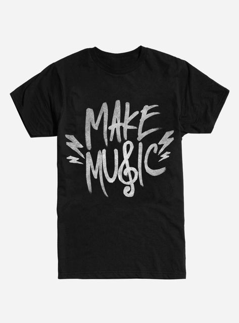 Make Music T-Shirt Music Shirt Design, Music T Shirts, Music T Shirt, Music Shirts, Fun Shirts, Funny Music, Make Music, Unicorn Tshirt, T Shirt Image