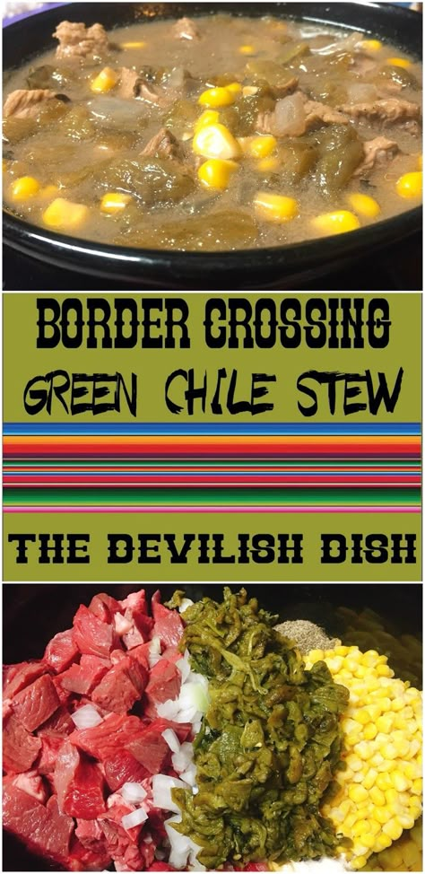 Green Chile Stew Crockpot, Green Chile Beef Stew, Green Chili Beef Stew, New Mexican Food, Chili Pork, Green Chili Stew, Green Chili Pork, Green Chile Stew, Green Chile Recipes