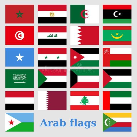 Arab Symbols, Asia Illustration, World Country Flags, Arab Countries, Uae National Day, Arab States, Countries And Flags, Button Frames, Grammar Skills