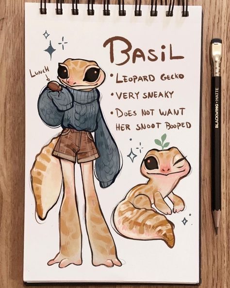 Cute Pics, Leopard Gecko, Gecko, Basil, To Draw, Super Cute, Notebook