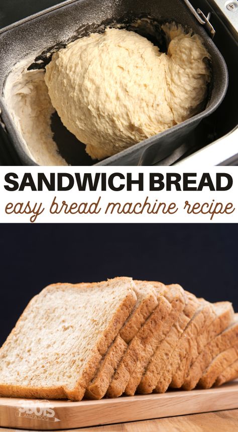 Bread Machine Sandwich Bread, Blueberry Crumble Recipes, Easy Bread Machine Recipes, Sandwich Bread Recipe, Best Bread Machine, Bread Maker Recipes, Sandwich Bread Recipes, Cooking Bread, Crumble Recipe