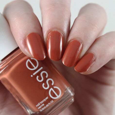 Essie Rocky Rose Rocky Rose Collection Rose Nail Polish, Gel Couture, Sinful Colors, How To Get Thick, Short Acrylic Nails Designs, My Posts, Fall Makeup, Short Acrylic Nails, Shades Of Orange